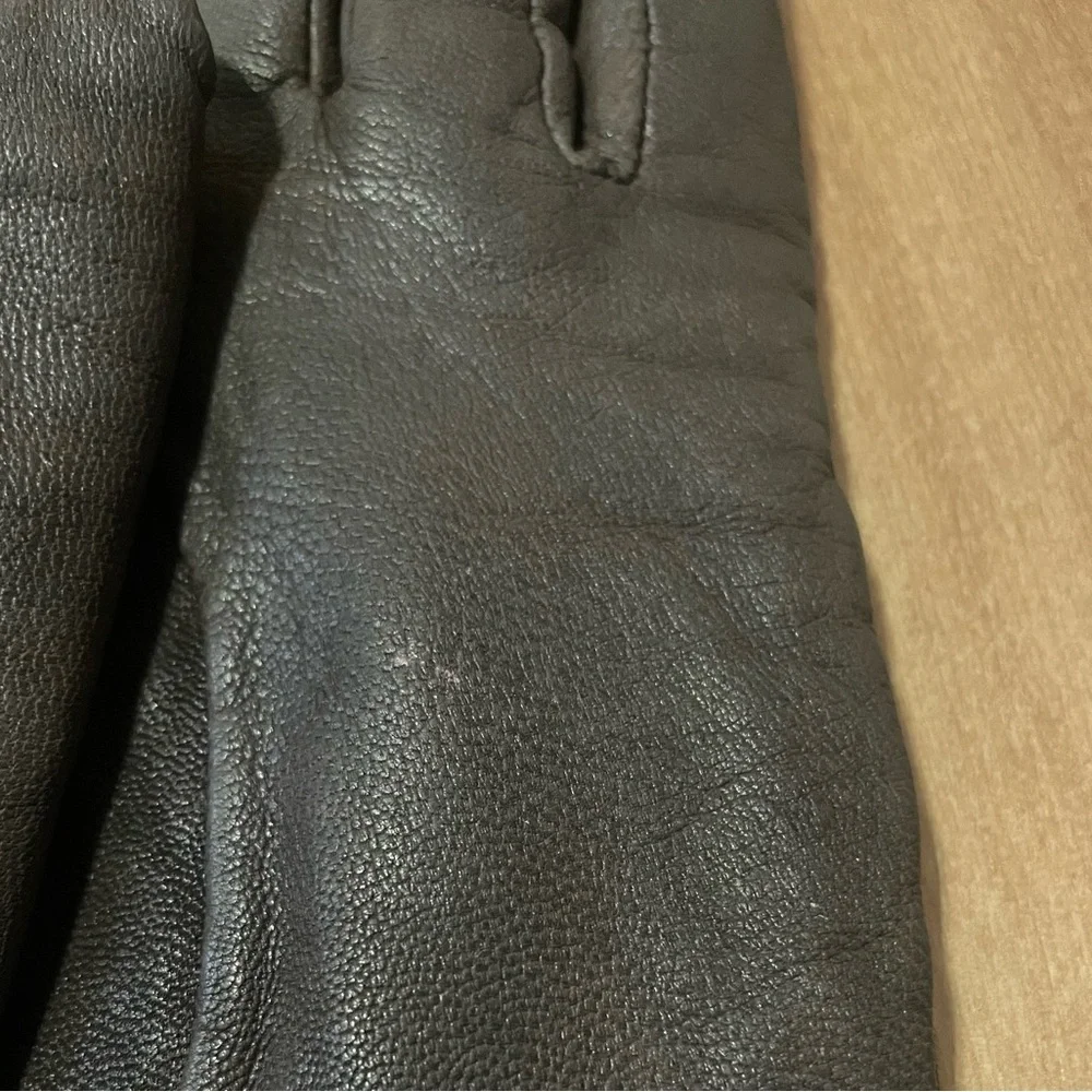 Auclair Brown Leather Driving Gloves Med - Picture 8 of 8
